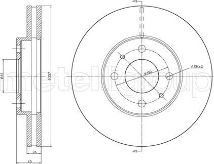 Cifam 800-250 - Bremžu diski www.autospares.lv