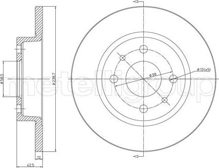 Cifam 800-205 - Bremžu diski www.autospares.lv