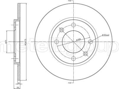 Cifam 800-216 - Тормозной диск www.autospares.lv