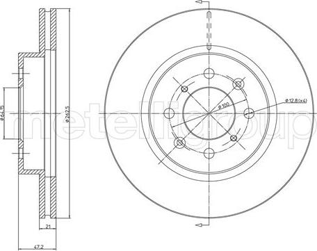 Cifam 800-235 - Bremžu diski www.autospares.lv