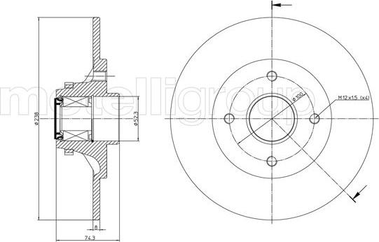 Cifam 800-236 - Bremžu diski autospares.lv