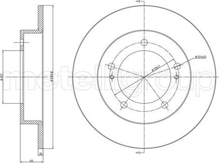 Cifam 800-221 - Bremžu diski www.autospares.lv