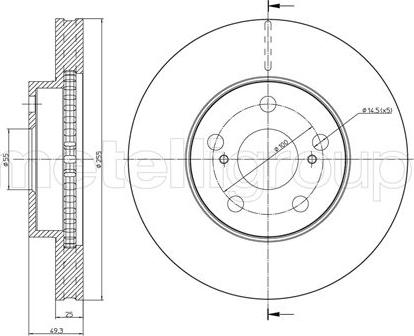 Cifam 800-740C - Bremžu diski www.autospares.lv