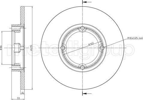 Cifam 800-756 - Bremžu diski www.autospares.lv