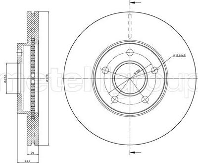 Cifam 800-760C - Тормозной диск www.autospares.lv