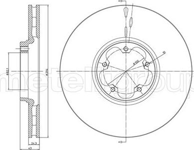 Cifam 800-702 - Bremžu diski www.autospares.lv