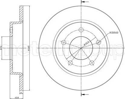 Cifam 800-738 - Brake Disc www.autospares.lv