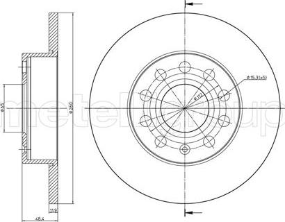 Cifam 800-725C - Тормозной диск www.autospares.lv