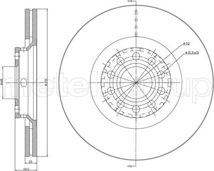 Cifam 800-726C - Тормозной диск www.autospares.lv