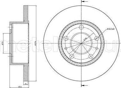 Cifam 800-779 - Bremžu diski www.autospares.lv