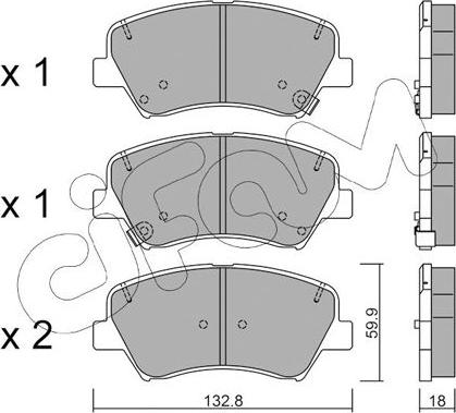 Cifam 822-944-0 - Тормозные колодки, дисковые, комплект www.autospares.lv