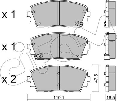 Cifam 822-941-0 - Bremžu uzliku kompl., Disku bremzes www.autospares.lv