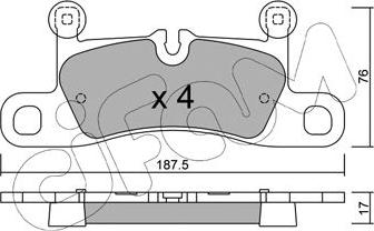 Cifam 822-958-0 - Bremžu uzliku kompl., Disku bremzes www.autospares.lv