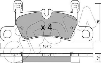 Cifam 822-958-3 - Bremžu uzliku kompl., Disku bremzes www.autospares.lv