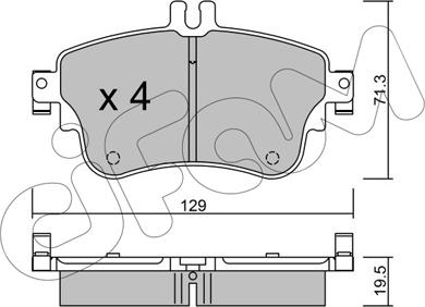 Cifam 822-964-0 - Bremžu uzliku kompl., Disku bremzes www.autospares.lv