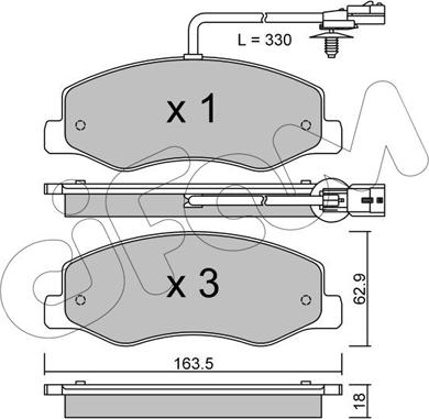 Cifam 822-900-0 - Bremžu uzliku kompl., Disku bremzes autospares.lv