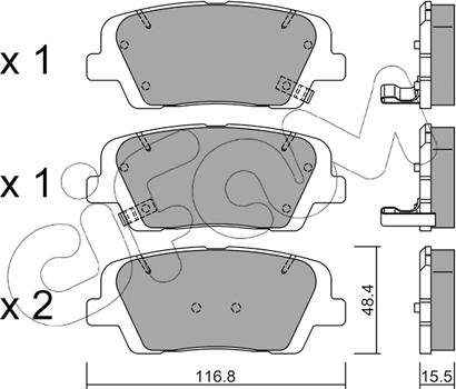 Cifam 822-901-0 - Bremžu uzliku kompl., Disku bremzes www.autospares.lv