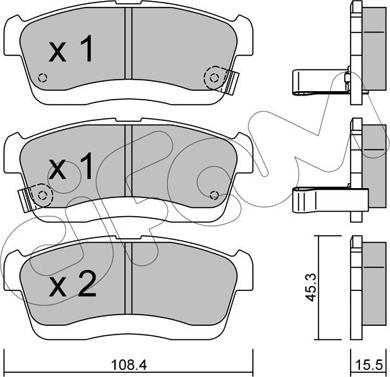 Cifam 822-914-0 - Bremžu uzliku kompl., Disku bremzes www.autospares.lv