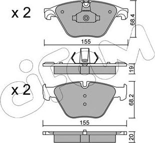 Cifam 822-918-0 - Bremžu uzliku kompl., Disku bremzes www.autospares.lv