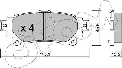 Cifam 822-939-0 - Bremžu uzliku kompl., Disku bremzes autospares.lv