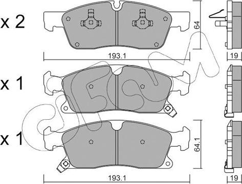 Cifam 822-927-0 - Bremžu uzliku kompl., Disku bremzes www.autospares.lv