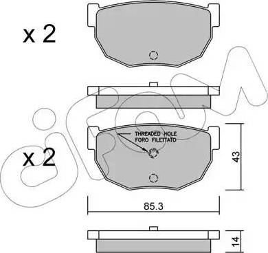 Cifam 822-492-0 - Bremžu uzliku kompl., Disku bremzes www.autospares.lv