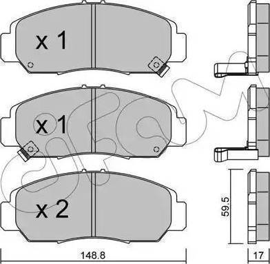 BOSCH 986424722 - Brake Pad Set, disc brake www.autospares.lv