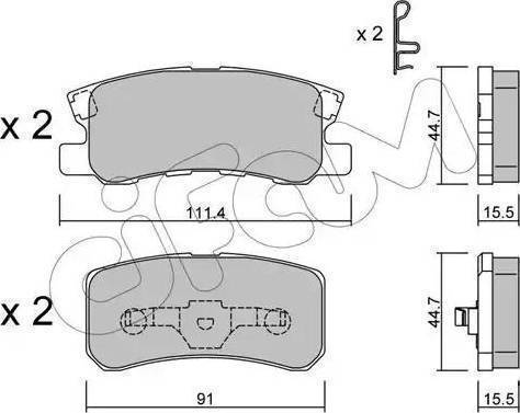 RIDER RD.3323.DB3247 - Brake Pad Set, disc brake www.autospares.lv