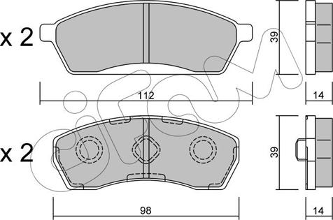 Cifam 822-410-0 - Bremžu uzliku kompl., Disku bremzes www.autospares.lv