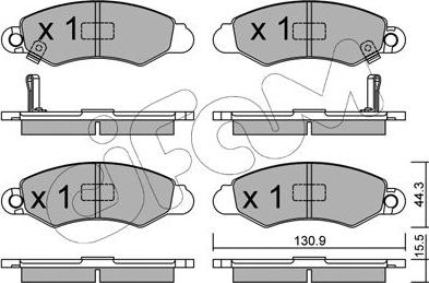 Cifam 822-418-0 - Bremžu uzliku kompl., Disku bremzes www.autospares.lv