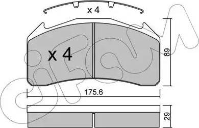 Cifam 822-591-0 - Bremžu uzliku kompl., Disku bremzes www.autospares.lv