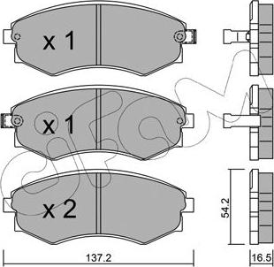 Cifam 822-518-0 - Тормозные колодки, дисковые, комплект www.autospares.lv