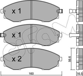 Cifam 822-517-0 - Bremžu uzliku kompl., Disku bremzes www.autospares.lv