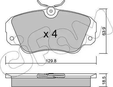 Delphi LP0848 - Brake Pad Set, disc brake www.autospares.lv