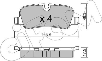 Cifam 822-694-0 - Bremžu uzliku kompl., Disku bremzes www.autospares.lv