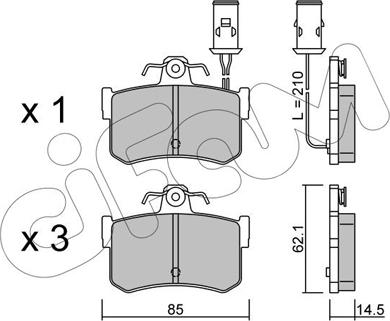 Cifam 822-691-0 - Brake Pad Set, disc brake www.autospares.lv