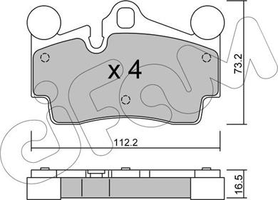 Cifam 822-655-0 - Тормозные колодки, дисковые, комплект www.autospares.lv