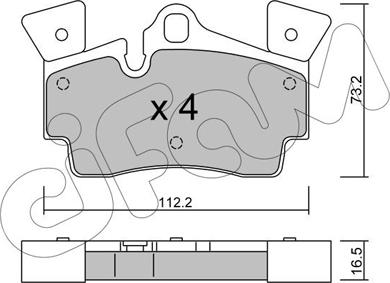 Cifam 822-655-1 - Тормозные колодки, дисковые, комплект www.autospares.lv