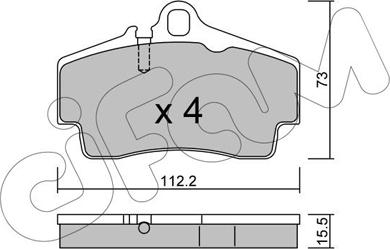 Cifam 822-658-0 - Тормозные колодки, дисковые, комплект www.autospares.lv