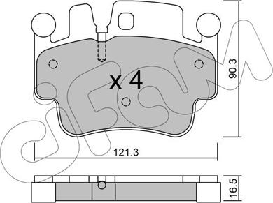 Cifam 822-657-0 - Bremžu uzliku kompl., Disku bremzes www.autospares.lv