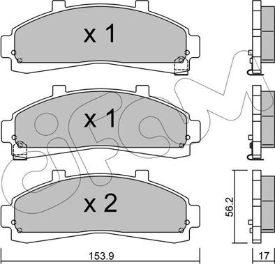 Cifam 822-683-0 - Brake Pad Set, disc brake www.autospares.lv