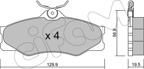 Cifam 822-636-0 - Bremžu uzliku kompl., Disku bremzes www.autospares.lv