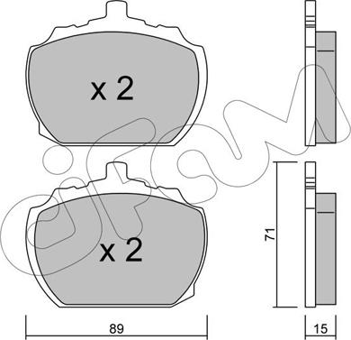 Cifam 822-678-0 - Bremžu uzliku kompl., Disku bremzes www.autospares.lv