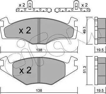 BOSCH F 026 000 018 - Тормозные колодки, дисковые, комплект www.autospares.lv