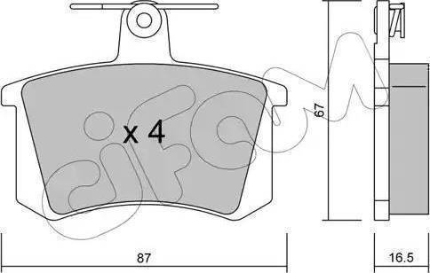 Magneti Marelli 363700205056 - Bremžu uzliku kompl., Disku bremzes www.autospares.lv