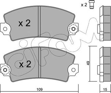 Cifam 822-005-0 - Bremžu uzliku kompl., Disku bremzes www.autospares.lv