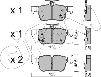 Cifam 822-1040-0 - Brake Pad Set, disc brake www.autospares.lv