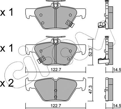 Cifam 822-1087-0 - Bremžu uzliku kompl., Disku bremzes www.autospares.lv