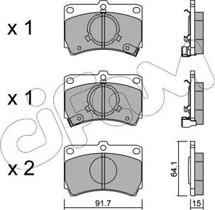 Cifam 822-103-0 - Bremžu uzliku kompl., Disku bremzes www.autospares.lv