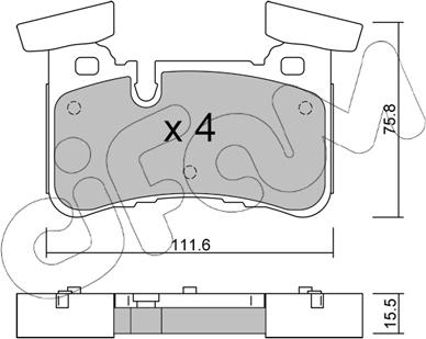 Cifam 822-1199-0 - Bremžu uzliku kompl., Disku bremzes www.autospares.lv